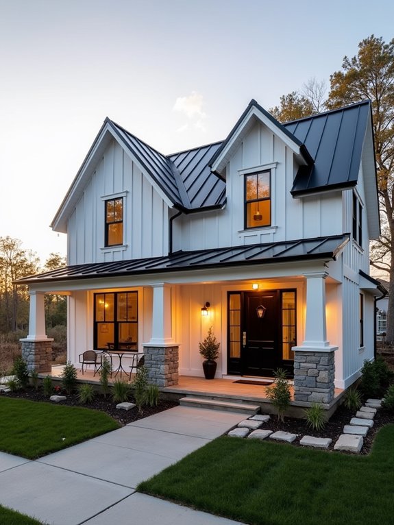 modern farmhouse cottage exterior