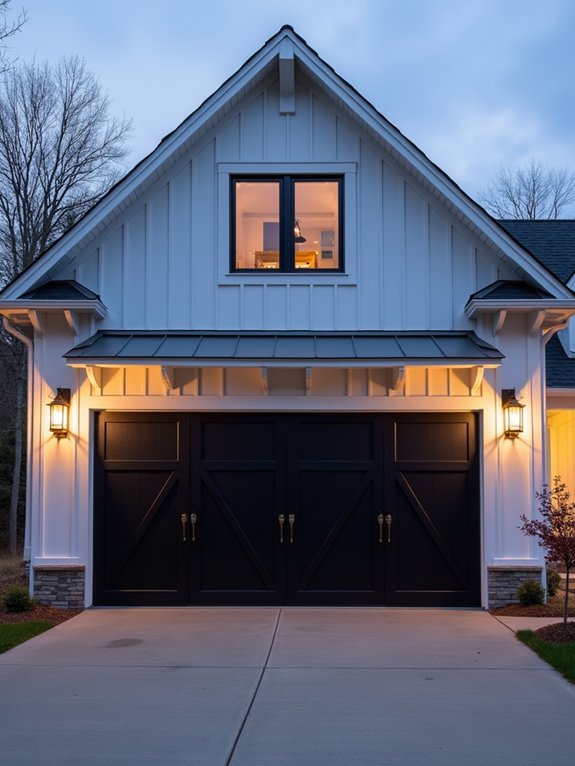 modern farmhouse garage doors