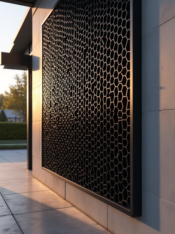 modern geometric metal art