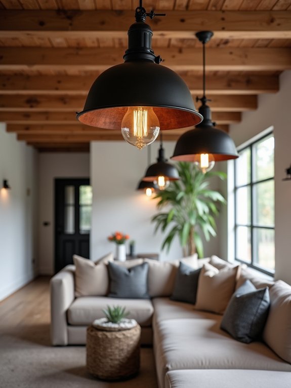 modern industrial barn lighting