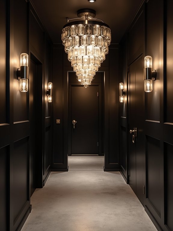 modern lighting enhances ambiance