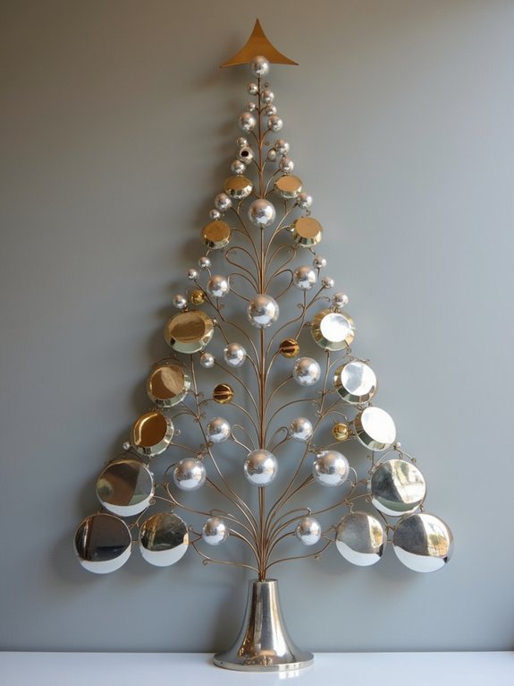 modern metal christmas decor