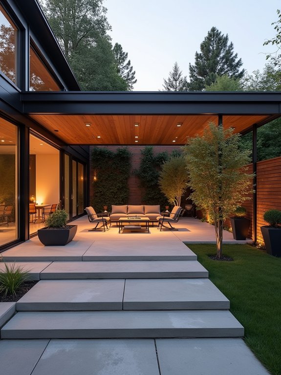 modern minimalist outdoor design
