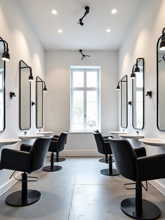 modern minimalist salon design