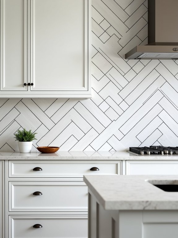 modern subway tile arrangements