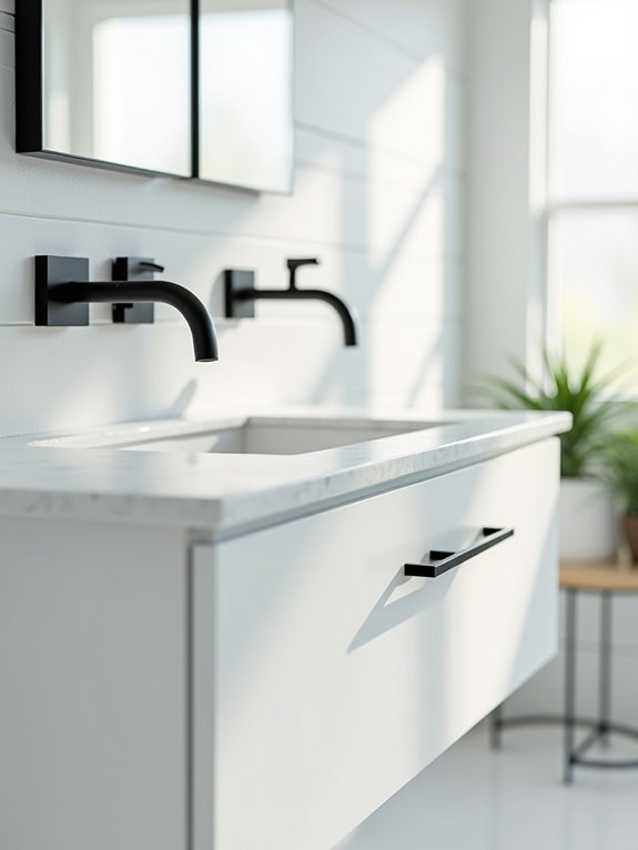 modernize bathroom with fixtures