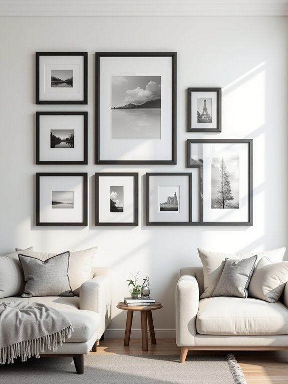 monochromatic frame gallery elegance