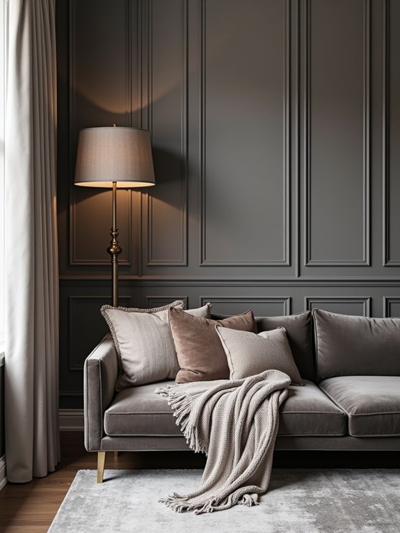 monochromatic gray layered textures