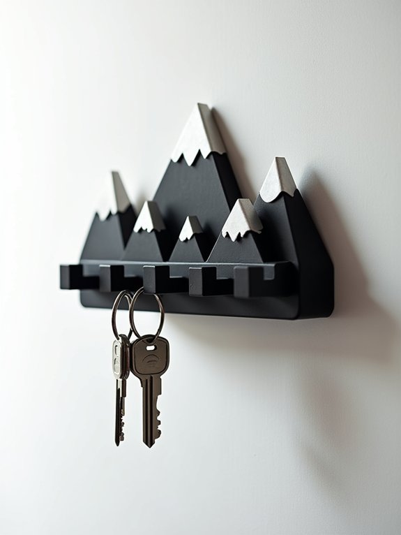 mountain silhouette key holder