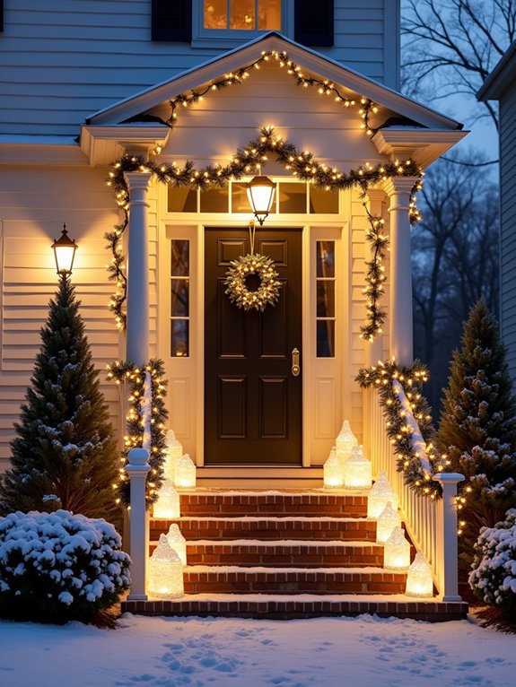 musical christmas porch display