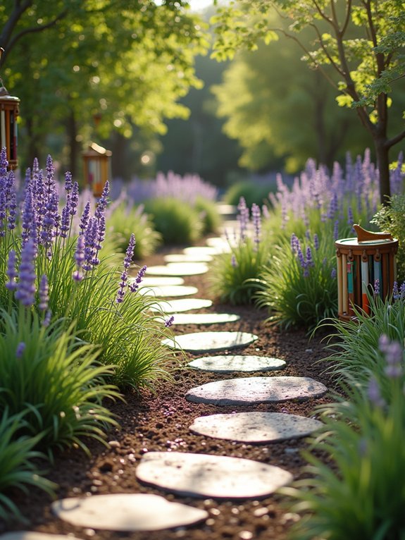 musical sensory garden path