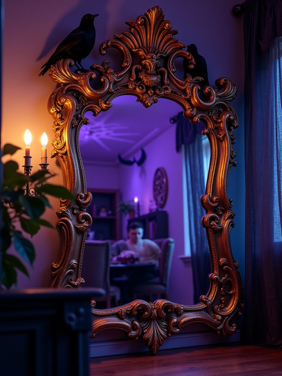 mystical halloween mirror decor