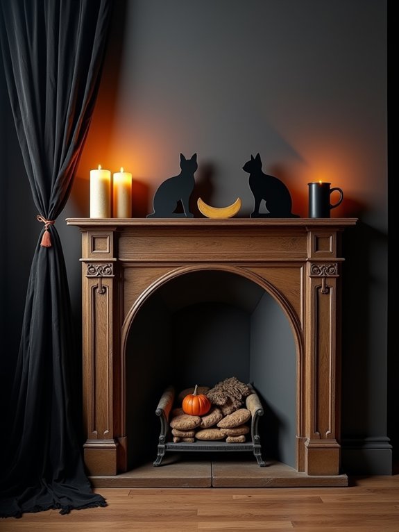 mystical halloween silhouette display
