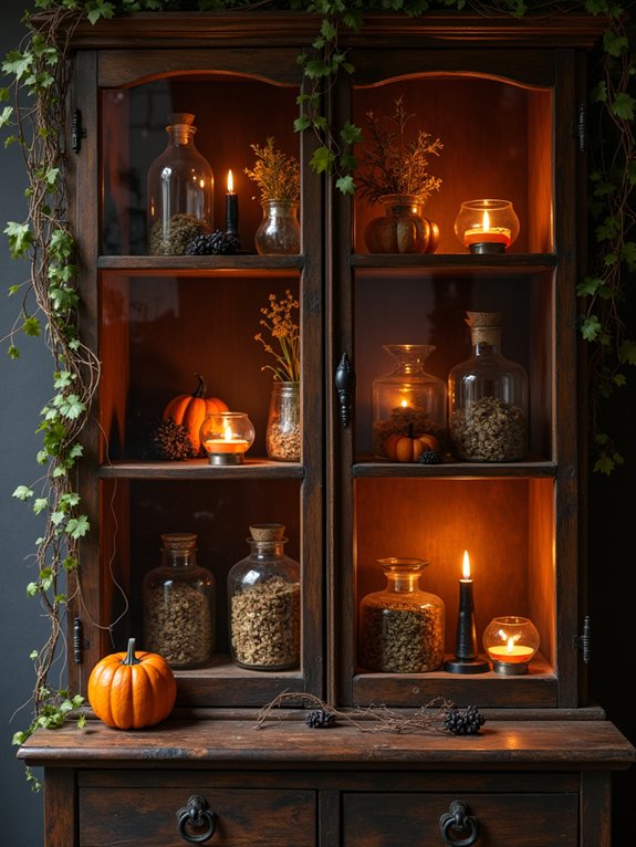 mystical kitchen herb display