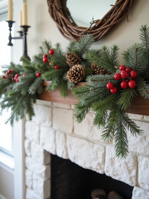 natural grapevine holiday garland