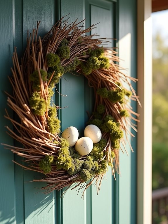 natural grass nest decorations