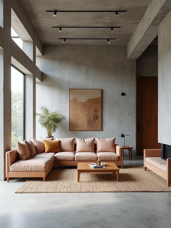 natural stone and concrete