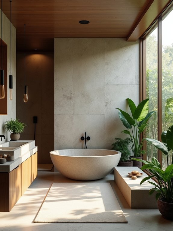 natural stone bathroom retreat