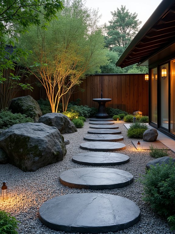 natural stone outdoor sanctuary