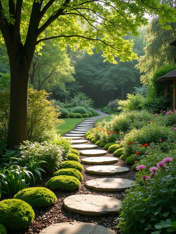 natural stone pathway installation