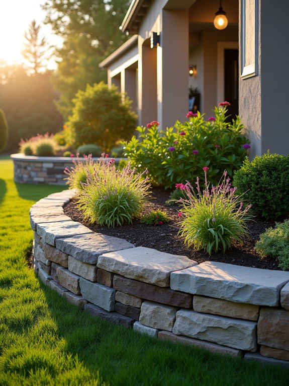 natural stone wall construction