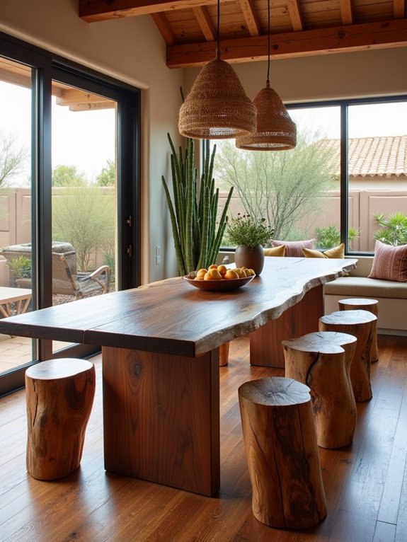 natural wood accent furniture