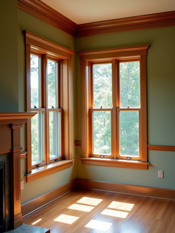 natural wood architectural details
