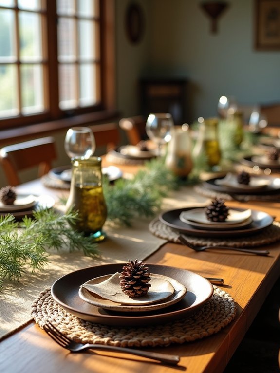 natural wood dining elegance