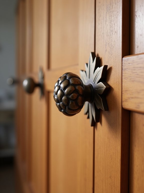 nature inspired cabinet hardware