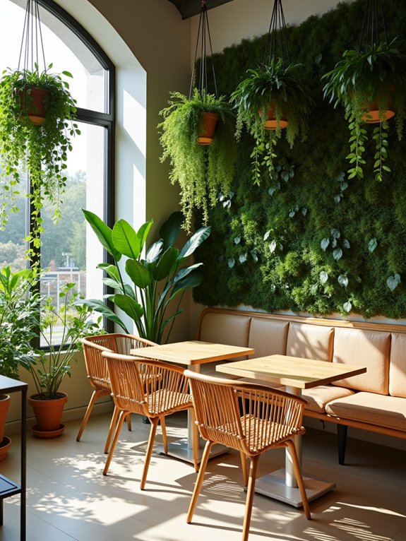 nature inspired cafe design elements