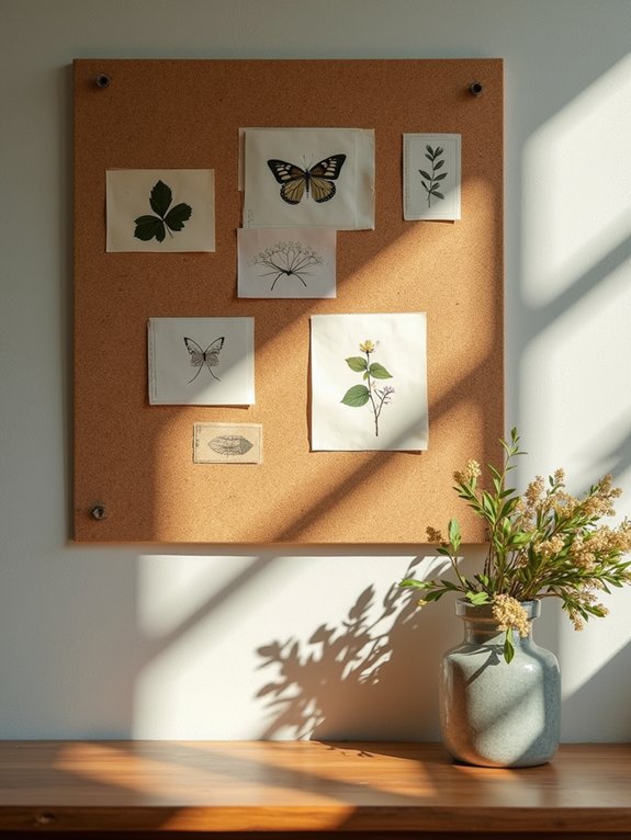 nature inspired note display