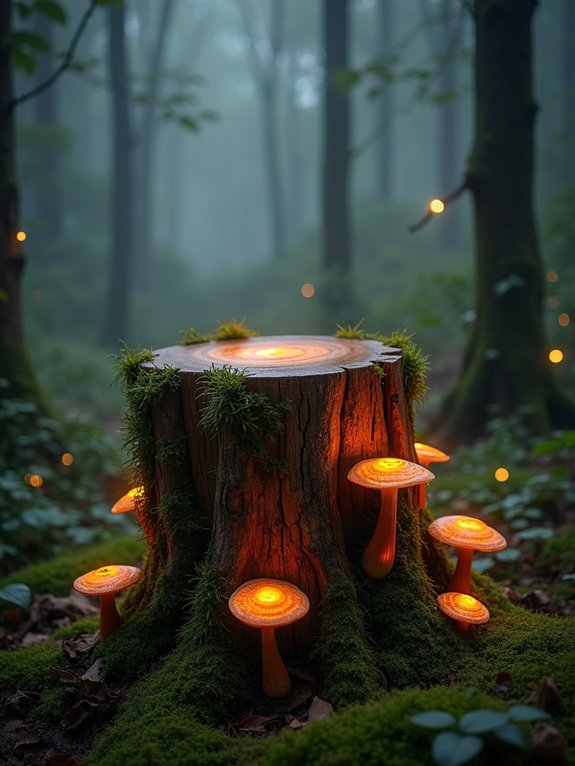 nature inspired rustic side tables