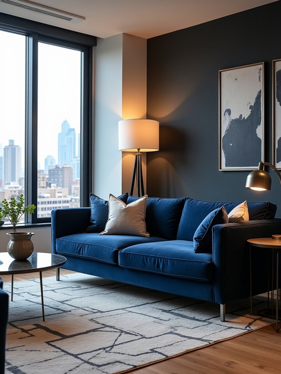 navy and charcoal elegance