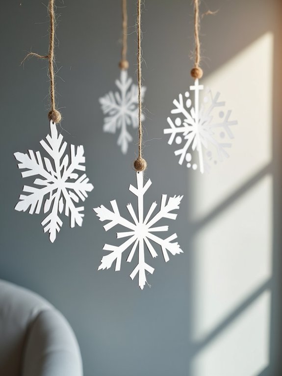 nordic paper snowflake decorations
