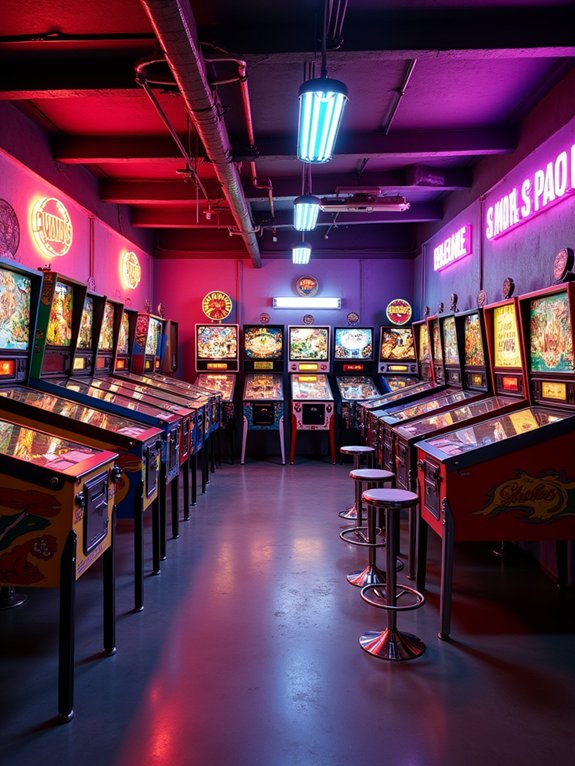 nostalgic retro arcade setup