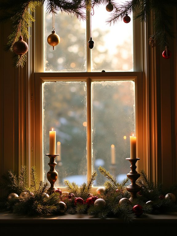 nostalgic vintage window ornaments