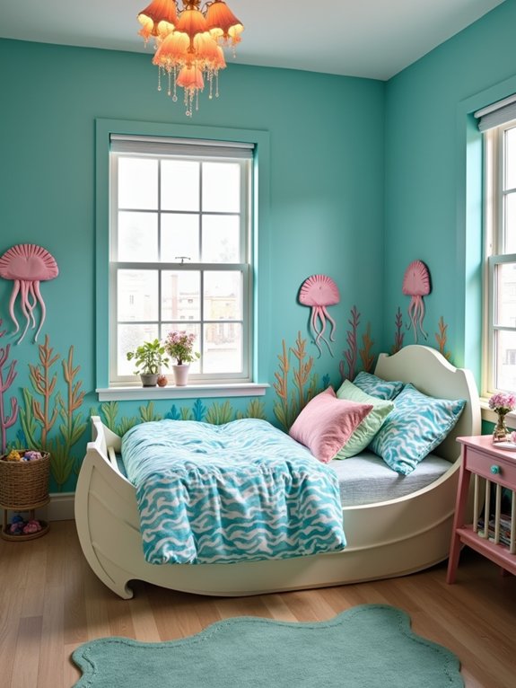 ocean themed bedroom design elements