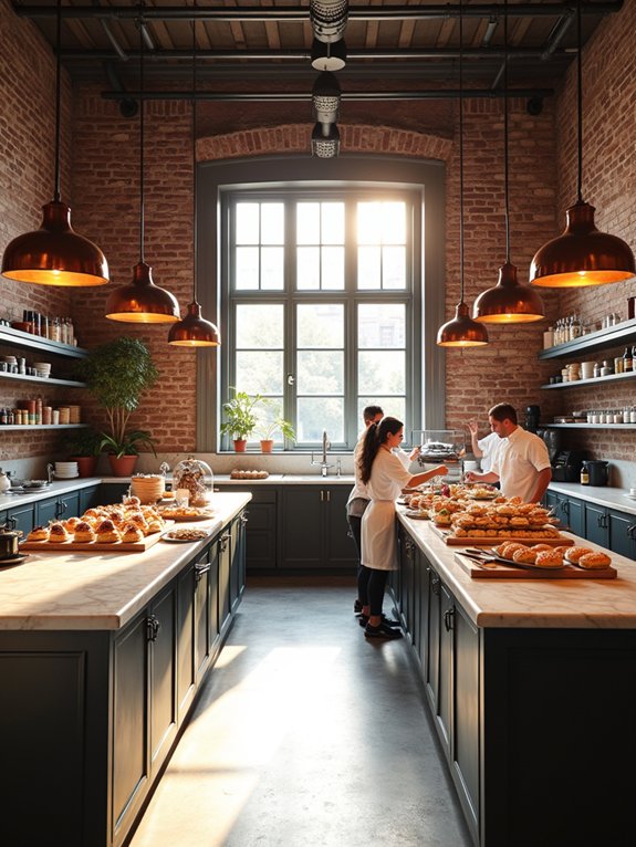 open kitchen baking experience
