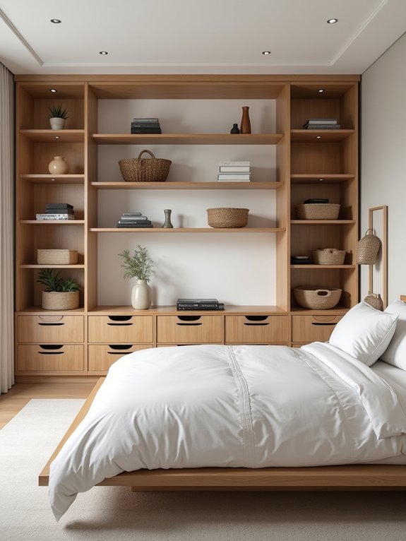 organized bedroom storage solutions