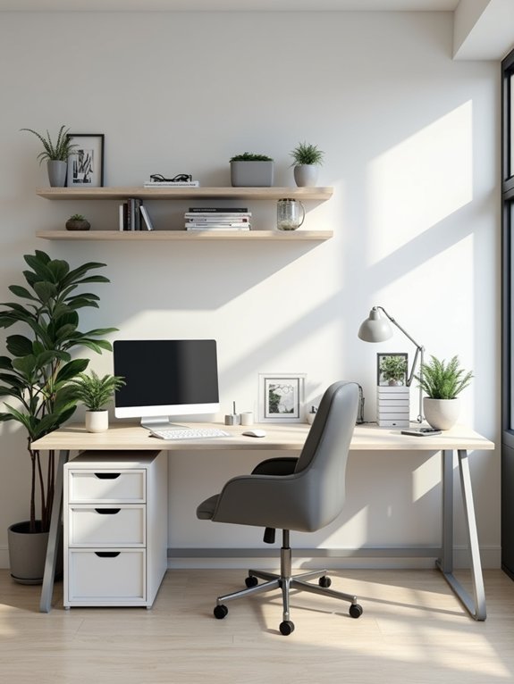 organized productive home office