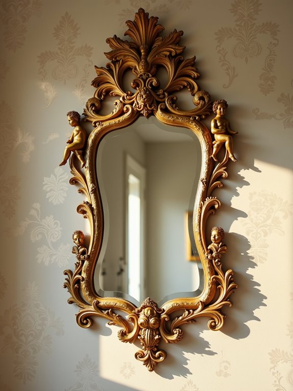 ornate gilded mirrors elegance