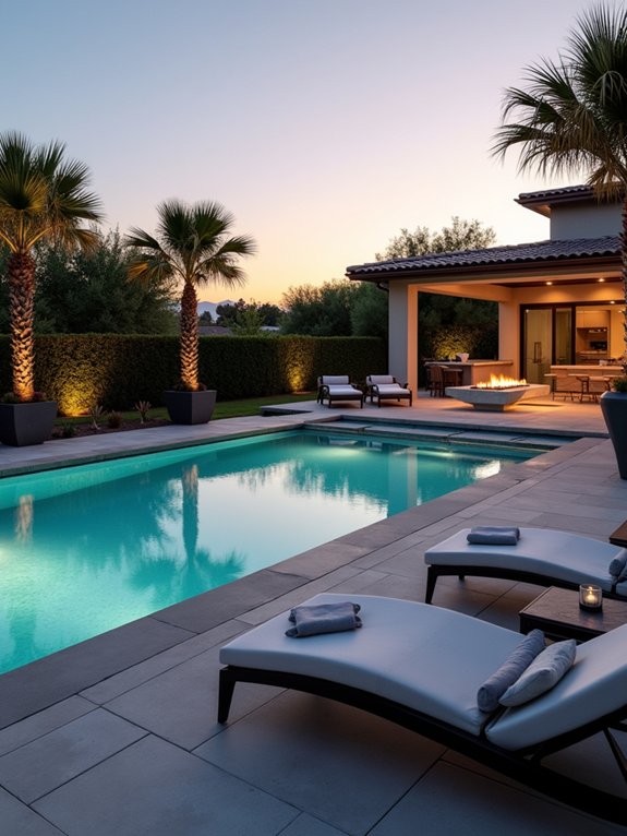 outdoor oasis with decor