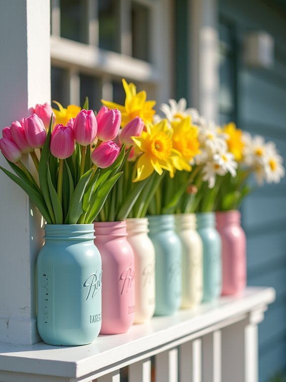 painted mason jar decorations