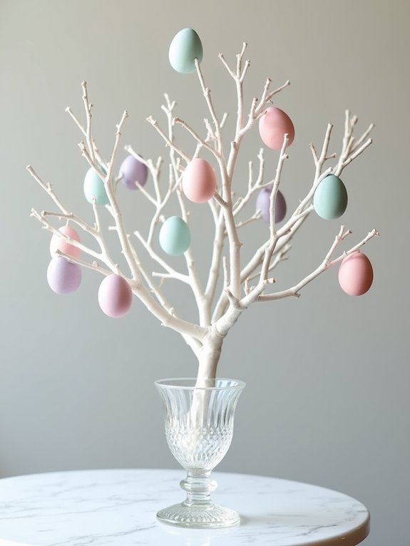 pastel egg tree centerpiece