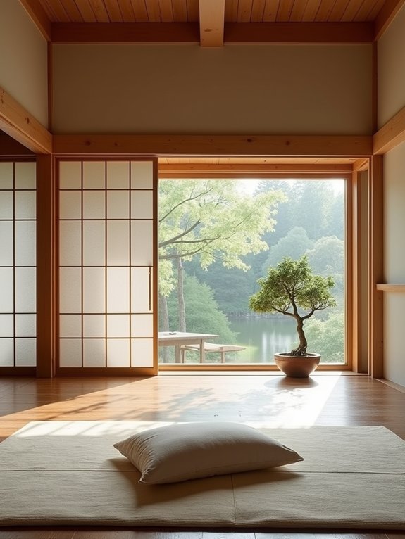 peaceful meditation corner setup