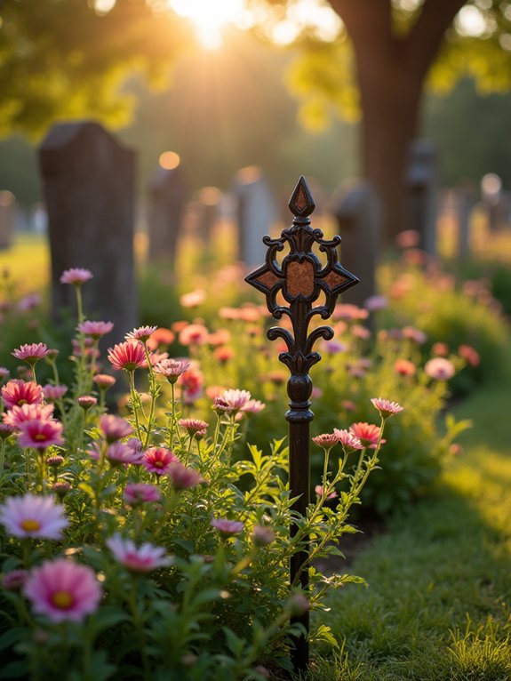 personalized cemetery plant markers