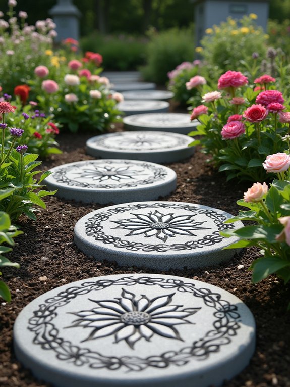 personalized memorial stepping stones