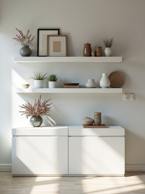 personalized vertical display shelves