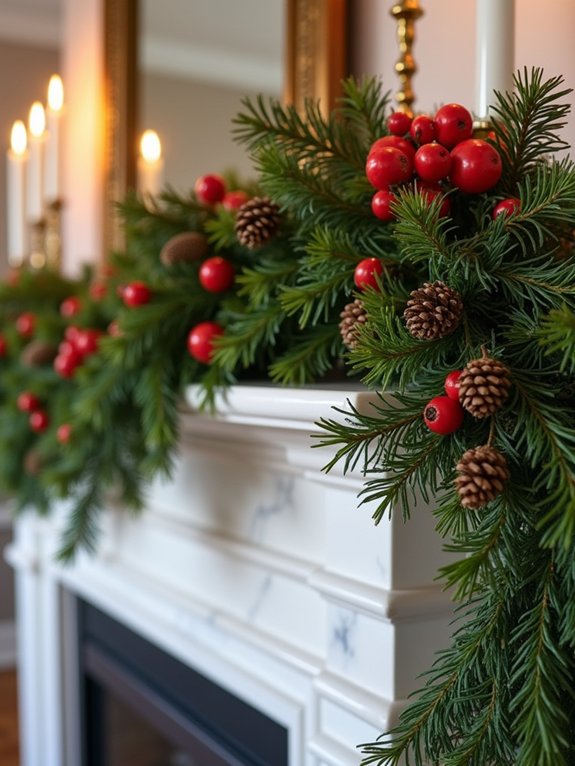 pine and berry garland