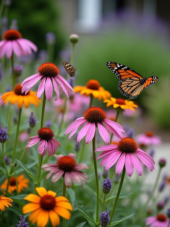 pollinator friendly vibrant garden